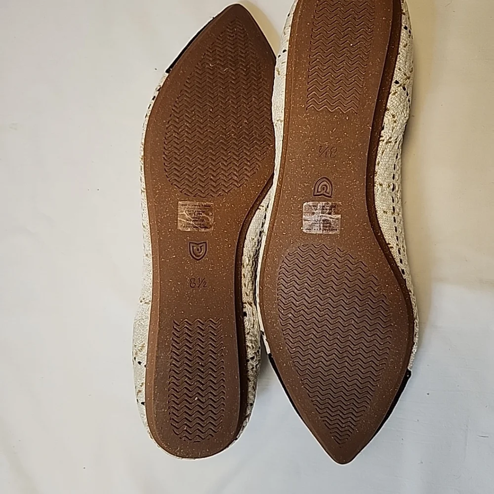 Rothy’s The Point Archive Pattern Moonlight Tweed Black Cream Loafer Flat Sz 8.5 - Picture 6 of 7